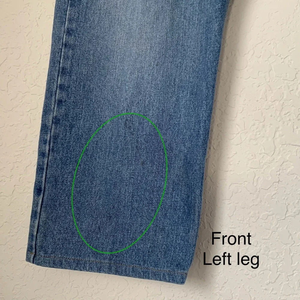 Levis 505 Regular Fit Jeans Men 44x30 Blue Medium Wash Straight Leg Denim Cotton